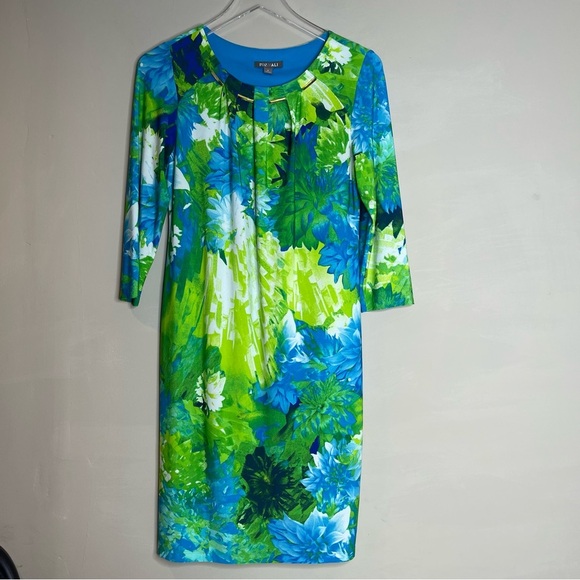 Roz & Ali color floral print dress - Picture 1 of 8